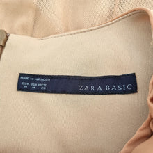 Load image into Gallery viewer, Zara Nude Dress Cocktail Tulle Skirt Ruffle Collar Occasion Knee Length Medium