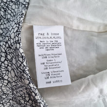 Load image into Gallery viewer, Rag & Bone Dress 100% Silk Mini Shift Pockets Abstract Print Tunic Lined Medium