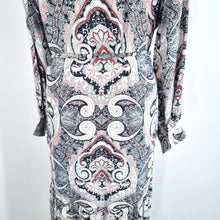Load image into Gallery viewer, Vintage Rositta Maxi Dress Paisley 70s Belted Kaftan  Austria Long Sleeves 12