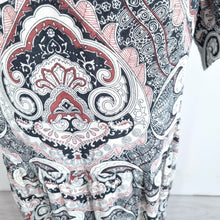 Load image into Gallery viewer, Vintage Rositta Maxi Dress Paisley 70s Belted Kaftan  Austria Long Sleeves 12
