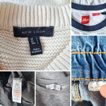 Load image into Gallery viewer, Bundle Clothes UK 14 XS 5 Pieces Ladies Superdry Linen Jeans Jumper Job Lot
