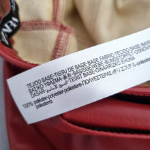 Load image into Gallery viewer, Zara Faux Leather Trousers Large Dark Red Skinny Ankle Zip High Rise Pockets
