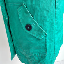 Load image into Gallery viewer, Per Una Stormwear Coat Rain Jacket M&amp;S Jade Green Lined Waterproof Hooded 10
