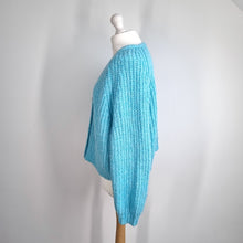 Load image into Gallery viewer, Primark Cardigan Bundle UK 14/16  Chunk Fluffy Knit Blue Pink Oversized Cropped
