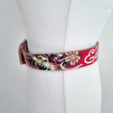 Load image into Gallery viewer, Vintage Ed Hardy Belt Y2K Genuine Leather Tiger Floral Waist Multicoloured Small

