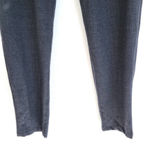 Load image into Gallery viewer, Aquascutum Trousers Wool Slim Fit Grey Checked Tweed Stretch Dress Pants Work 14
