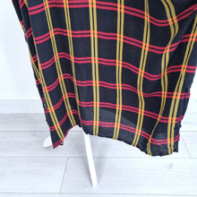 Load image into Gallery viewer, Plus Size Tartan Kaftan Dress Check Oversized Midi Maxi One Size Boho Loose Fit
