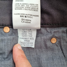 Load image into Gallery viewer, Mother Jeans Flared Runaway Heel Black Grey Size 28 High Rise Bootcut Denim Tall
