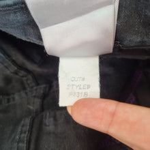 Load image into Gallery viewer, NYDJ Jeans Black Straight Leg Slimming Stretch Mid Rise Pockets UK10 US6 Petite
