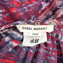 Load image into Gallery viewer, Isabel Marant x H&amp;M Blouse 100% Silk Size 14Y+ UK 8 10 Abstract Studded Peasant
