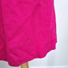 Load image into Gallery viewer, Hobbs London Mini Skirt Hot Pink UK 14 100% Wool Lined A Line Work Office
