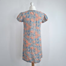 Load image into Gallery viewer, Seasalt Cornwall Scenic Dress 100% Linen Tunic Grey Pastel Short Floral Size 10
