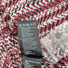 Load image into Gallery viewer, Reiss Ruffle Top Blouse Adelaide NEW Red Black Print Chiffon Long Sleeves 12
