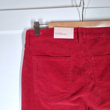 Load image into Gallery viewer, NEW NYDJ Red Jeans Sheri Slim Lift &amp; Tuck Stretch Velvety Mid Rise UK 10 US 6
