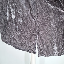 Load image into Gallery viewer, Bella Donna Crushed Velvet Top Blouse Lilac Long Sleeves Boho Tunic 12 14 16
