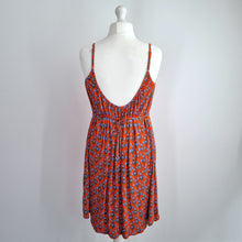 Load image into Gallery viewer, Boden Orange Floral Sundress UK 16 R Strappy Belted Summer Dress Beach Viscose
