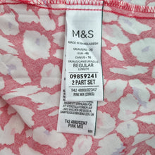 Load image into Gallery viewer, M&amp;S Dress Leopard Print UK 20 Hot Pink Mini Belted Animal Viscose Short Sleeves
