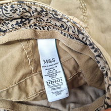 Load image into Gallery viewer, M&amp;S Cargo Trousers Beige UK 16 Reg Utility Jogger Combat Pants Chinos Stone
