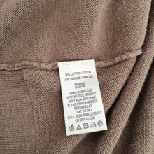 Load image into Gallery viewer, Tommy Bahama Taupe Waterfall Cardigan M Open Drape Cotton Blend Luxury Layer
