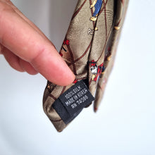 Load image into Gallery viewer, Disney Goofy Silk Tie Mickey &amp; Co Character Pose Novelty Vintage Cartoon Necktie
