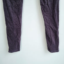 Load image into Gallery viewer, The White Company Corduroy Trousers UK 8 Dark Grey Slim Leg Ankle Zip Jeans
