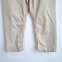 Load image into Gallery viewer, Fat Face Crop Chinos Lulworth Trousers UK 14 Beige Stretch Cotton Mid Rise
