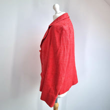 Load image into Gallery viewer, Talbots Blazer Jacket Red Coral UK 12 Italian Fabric Smart Tailored Work Classic
