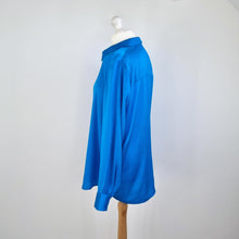 Load image into Gallery viewer, Whistles Shirt Blue Blouse Oversized Long Sleeves Top Work Office Collared 12 14
