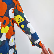 Load image into Gallery viewer, Marimekko Unikko Dress 100% Cotton Colourful Floral Scandinavian Design Pockets
