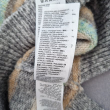 Load image into Gallery viewer, JD Williams Jumper Roll Neck Striped UK 8 10 Grey Soft Knit Winter Cosy Pastel
