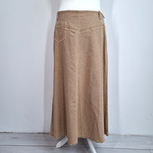 Load image into Gallery viewer, Per Una Midi Skirt 18 NEW M&amp;S Beige Stretch Maxi A Line Pocket Western Denim
