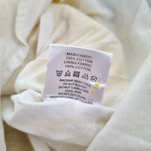 Load image into Gallery viewer, Oliver Bonas Mini Skirt UK 6 Yellow Rara Striped Lined Skater 100% Cotton Short
