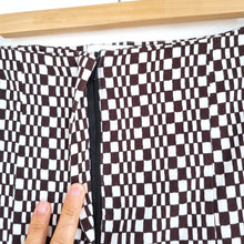 Load image into Gallery viewer, Topshop Trousers Flared Bellbottoms Check Pattern Brown Psychedelic Stretch 10
