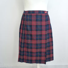 Load image into Gallery viewer, Vintage Essentials Tartan Skirt UK 18 16 14 Pleated Kilt Check Wrap Blue Red
