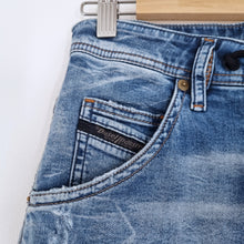Load image into Gallery viewer, Diesel Krooley Jogger Jeans Men&#39;s Tapered Ripped Destroyed Blue Sweatpants W 26
