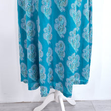 Load image into Gallery viewer, Anokhi for East Dress Midi Blue A Line 100% Cotton Block Print Sleeveless 18
