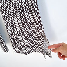 Load image into Gallery viewer, Topshop Trousers Flared Bellbottoms Check Pattern Brown Psychedelic Stretch 10
