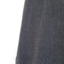 Load image into Gallery viewer, Aquascutum Trousers Wool Slim Fit Grey Checked Tweed Stretch Dress Pants Work 14
