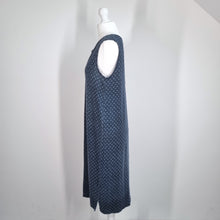 Load image into Gallery viewer, Jigsaw Linen Dress Blue Sleeveless Knee Length Small Summer Casual Lightweight
