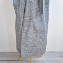Load image into Gallery viewer, Sleeveless Belted Duster Jacket Waistcoat Grey Midi Pockets Trenchcoat One Size

