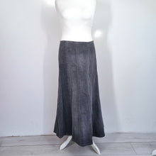 Load image into Gallery viewer, Per Una Denim Skirt Maxi 18 Long Black M&amp;S NEW A Line Panelled Boho Modest Tall
