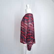 Load image into Gallery viewer, Isabel Marant x H&amp;M Blouse 100% Silk Size 14Y+ UK 8 10 Abstract Studded Peasant
