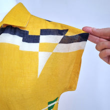 Load image into Gallery viewer, Vintage Tokyo Lyonette Dress Yellow Shirt Sundress Lined 40s Nautica Fits 8 10

