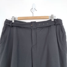 Load image into Gallery viewer, Toast Trousers Wide Leg Black Belted Dress Pants Pockets High Rise Work 16 R
