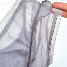 Load image into Gallery viewer, Mint Velvet 100% Silk Dress Floral Print UK 14 Grey Lilac Layered Occasion Party
