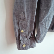 Load image into Gallery viewer, AllSaints Mens Shirt Linen Cotton Blend XL Light Blue Long Sleeves Chambray
