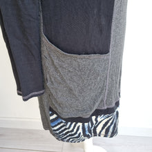 Load image into Gallery viewer, Joseph Ribkoff Patchwork Dress UK 16 Jumper Zebra Print Cowl Neck Tunic Winter
