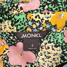 Load image into Gallery viewer, Monki Midi Dress Floral Print Small Button Down Oversized Long Sleeves Shirt
