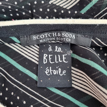 Load image into Gallery viewer, Scotch &amp; Soda Blouse Small Maison Scotch À La Belle Étoile Sheer Striped Black
