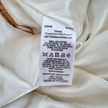 Load image into Gallery viewer, Ted Baker Gold Shorts Size 1 UK 8 Cream Tweed Tailored Party Sparkly High Waist
